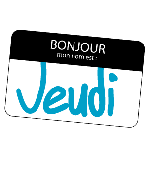 Image d'une carte d'identité où le nom de la personne est Jeudi.